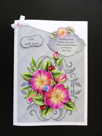 Blossoms with Love Thank You and Get Well by Valerie Spowart