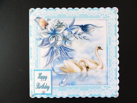 Swans and Lace by Valerie Spowart