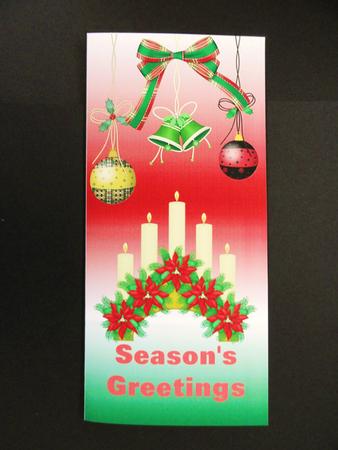 Christmas Decorations Voucher Card by Valerie Spowart