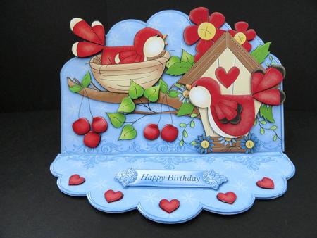 How Tweet It is - Scalloped Easel Card Kit by Valerie Spowart