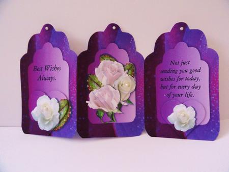 3 Arches Purple Best Wishes by Valerie Spowart