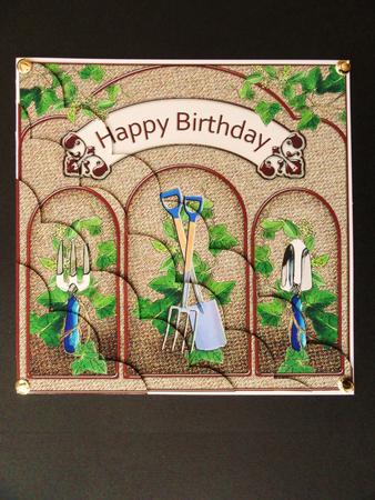 8 x 8 Gardening Birthday Scalloped Corner Kit by Valerie Spowart