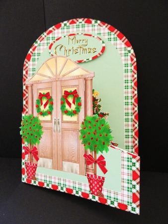 Christmas Door Cutaway by Valerie Spowart
