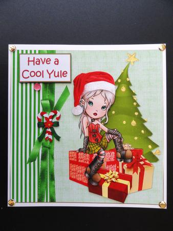 8x8 Cool Yule Chick by Valerie Spowart