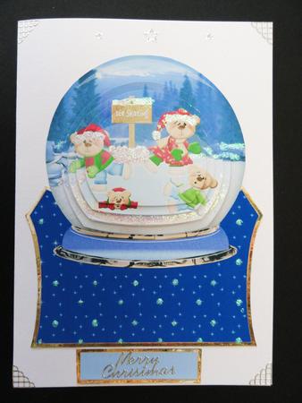 Teddy Family Skating by Valerie Spowart