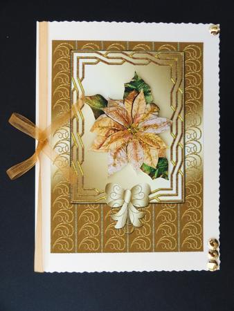 Celebrating Today Metallic Ribbons Blank Card 1 by Valerie Spowart