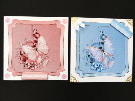 Butterfly and Ribbons Toppers by Valerie Spowart