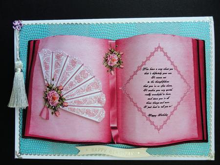 Fan and Roses Book by Valerie Spowart