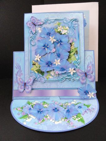 Over the Edge Easel Card Kit - So Blue by Valerie Spowart
