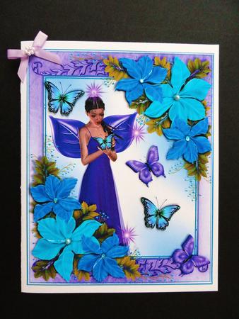 In the Fairy Garden Card Front by Valerie Spowart