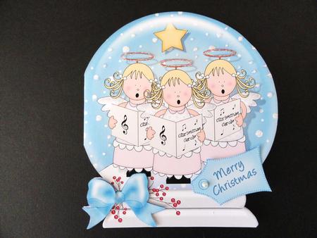 Nativity Xmas Snowglobe by Valerie Spowart