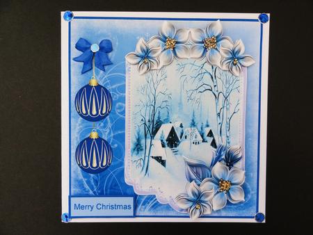 Christmas Eve Baubles and Flowers by Valerie Spowart