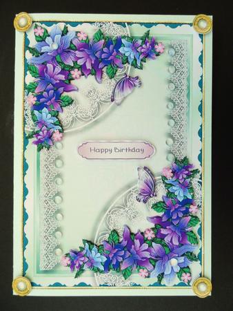Butterfly Elegance Card Topper 1 by Valerie Spowart