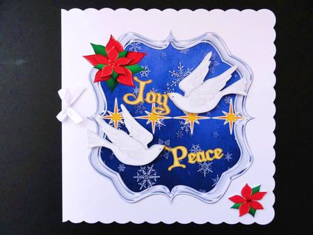 Peace and Joy White Doves by Valerie Spowart