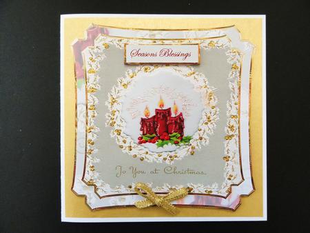 Red Christmas Candles by Valerie Spowart