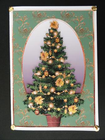 Golden Christmas Tree by Valerie Spowart
