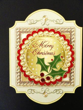Beautiful Shaped Christmas Card 8 by Valerie Spowart