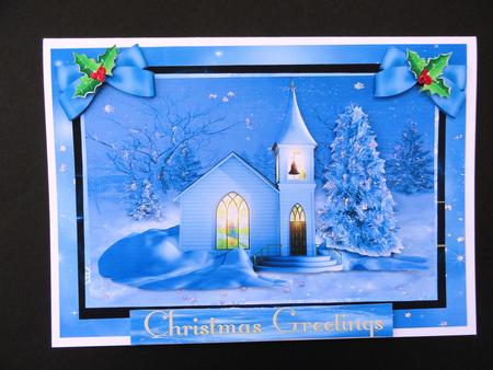 Starry Night Church by Valerie Spowart