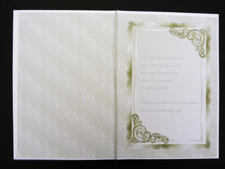 Memories Sympathy Insert by Valerie Spowart