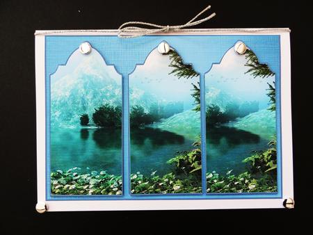Mountain Lake Triptych by Valerie Spowart