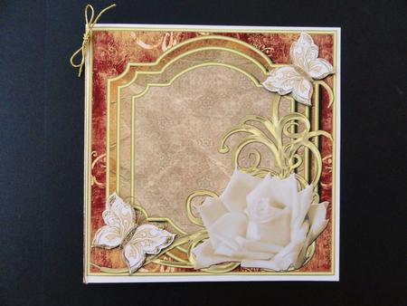 Rose & Butterflies Various Occasions Large Topper by Valerie Spowart