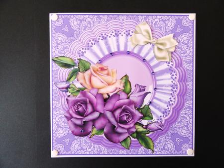 Heritage Roses Card Front by Valerie Spowart