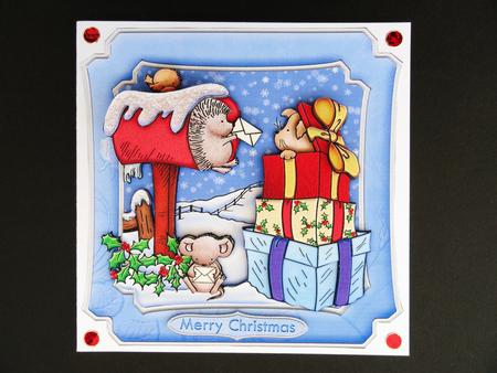 A Surprise for All Christmas Topper & Decoupage by Valerie Spowart
