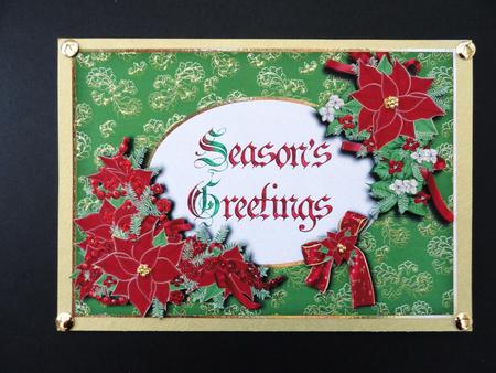 Cranberry Christmas Seasons Greetings Toppers by Valerie Spowart