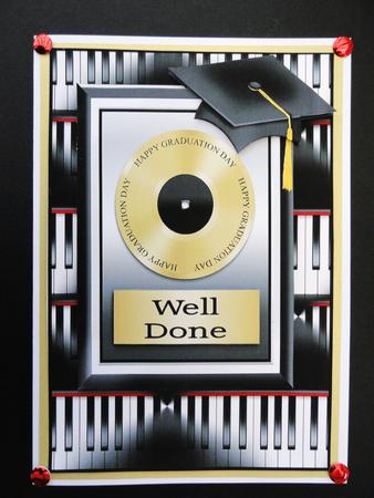 Music Disc /keyboard Graduation by Valerie Spowart