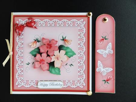 Pretty Viola Quick Card with 3D Decoupage by Valerie Spowart