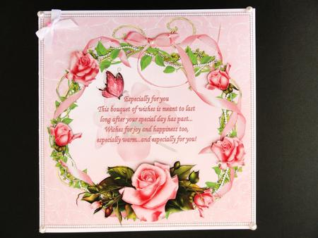 8x8 Circle of Roses with Verse by Valerie Spowart