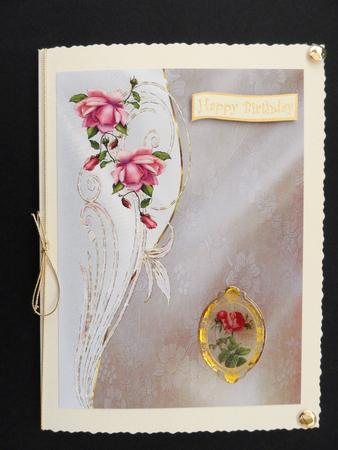 Roses Beauty A4 Background by Valerie Spowart