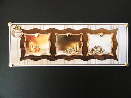 Christmas Candles and Baubles Dl Card by Valerie Spowart