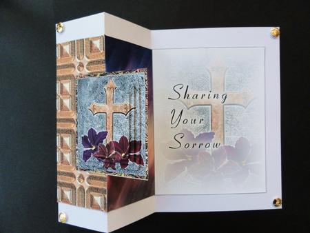 Sympathy Fold Back Card by Valerie Spowart