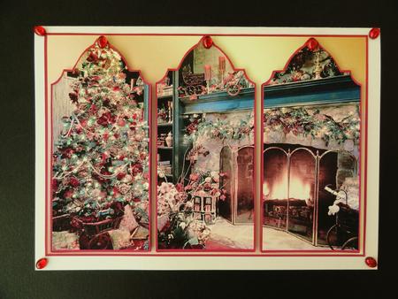 Christmas Fireside Triptych by Valerie Spowart