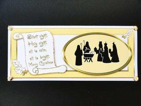 Dl Nativity Silhouette by Valerie Spowart