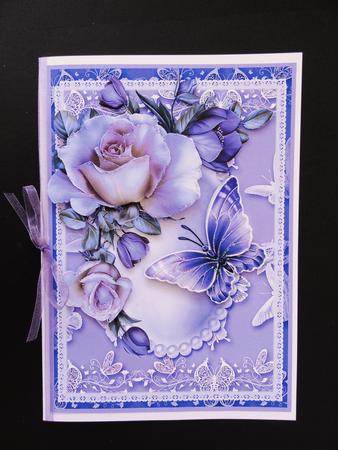 Gorgeous Roses and Flutters in Lilacs by Valerie Spowart