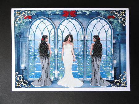 Beautiful Winter Gothic Window by Valerie Spowart