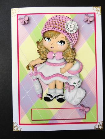 Baby Doll 5 x 7 Card - Any Occasion by Valerie Spowart