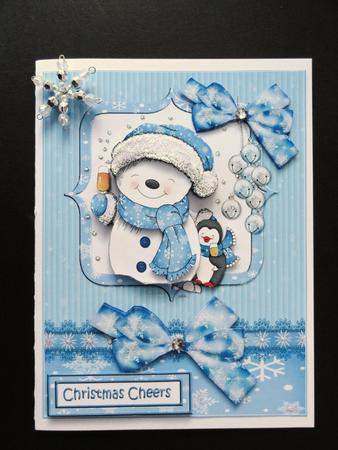 Snowman Cheers by Valerie Spowart