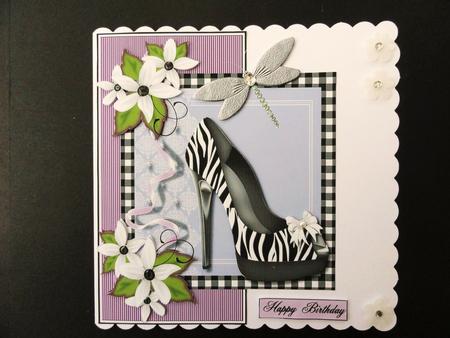 Teenage Birthday Card with Shoe by Valerie Spowart