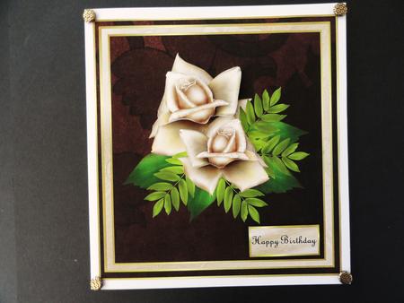 Classic Cream Roses by Valerie Spowart