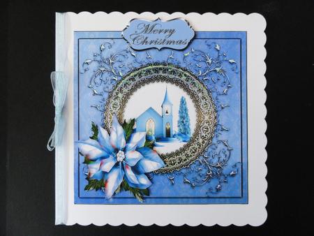 Christmas 6x6 with Church Scene by Valerie Spowart