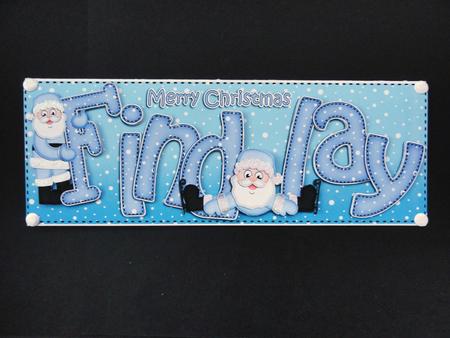 Xmas Large Dl Findlay Quick Card N 3D Decoupage by Valerie Spowart