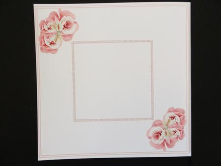 Pink Floral 8x8 Insert by Valerie Spowart
