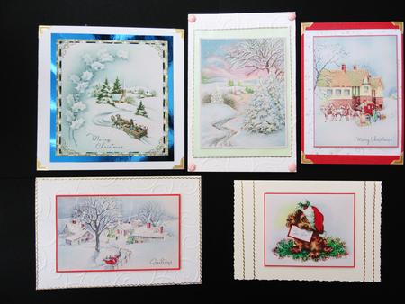 Vintage Christmas Scene Toppers by Valerie Spowart