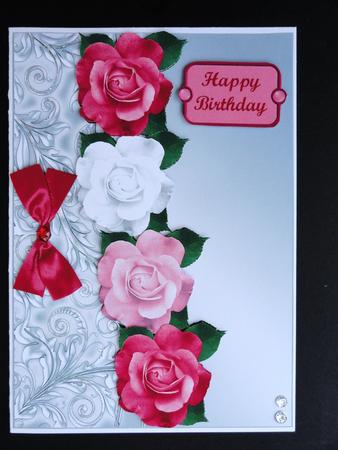 Roses Are Red Card Front by Valerie Spowart