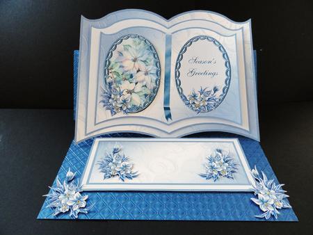 Pastel Poinsettias Easel Book by Valerie Spowart