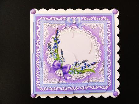 Bluebells - Shell Edged Corner side stacker by Valerie Spowart