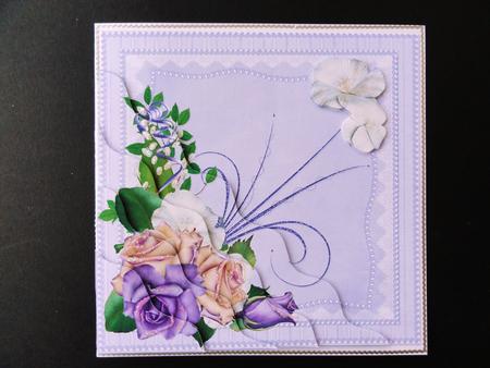 Antique Roses and Pearls Side Stacker by Valerie Spowart